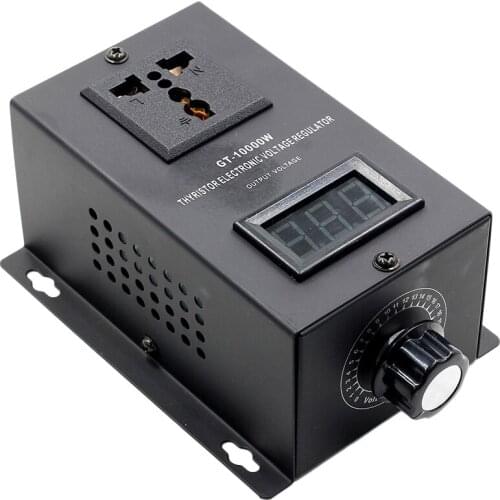 AC 220V 10000W SCR Electronic Voltage Regulator Temperature Speed Adjust Controller Dimming Dimmer Thermostat