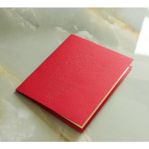 By dhl 100pcs 3D laser Merry Christmas Tree Vintage handmade custom greeting cards Christmas gifts souvenirs postcards