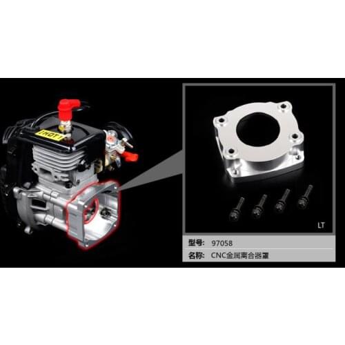 CNC Alloy Manifold Clutch Cover Set for 1/5 Rovan LT LOSI 5IVE-T fit 32CC 36CC 45CC Engine