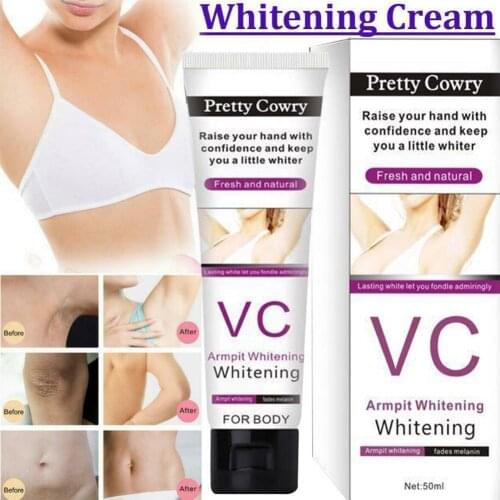 Body Creams Armpit Whitening Cream Between Legs Knees Parts Armpit Formula Whitening Whitener Bleach Intimate Private 50g V0C2