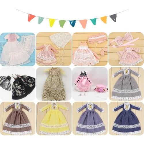 ICY DBS Blyth Doll 1/6 bjd Featured One-piece Dress Doll Toy Gift