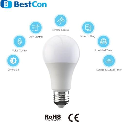 BroadLink LB1 Smart LED Bulb Dimmer bulb for smart home Light works with Alexa and Google Home