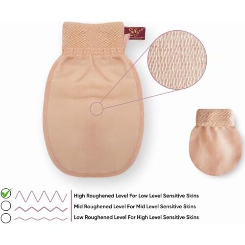 %100 Natural Silk Exfoliating Gloves Cocoon Wisp For Body Brosses حمام فرش الوجه التطهير فرش Anti Cellulite Whitening Мочалка Дл