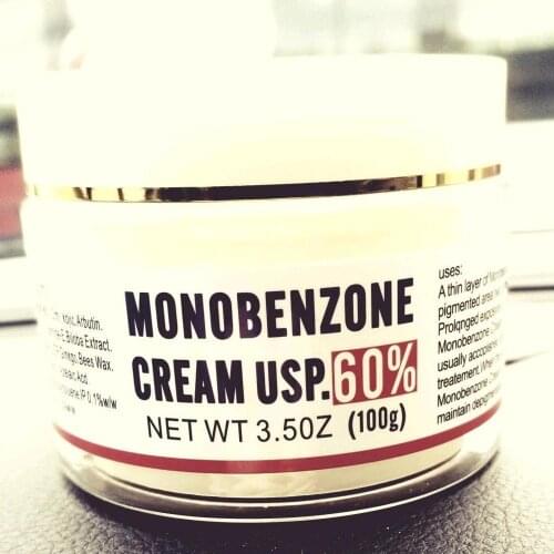 3.50Z 60% Monobenzone blemishes & age spots Freckle Face Whitening Cream Fades Skin Tone 100g