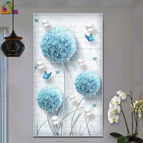 DIY Diamond Embroidery Flower Butterfly Full Square Round Drill Diamond Painting Mosaic Cross Stitch Needlework Wall Art Decor