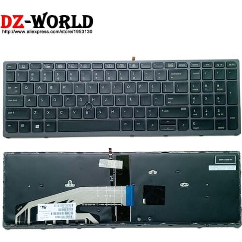 New Original US English Backlit Keyboard for HP Zbook 15 17 G3 Laptop PK131C31A00 848311-001