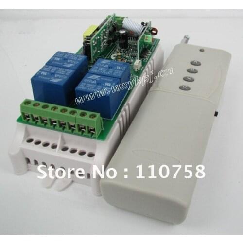 NEW Factory Price 3000M High-power AC 85V~250V RF 4 CH Wide Voltage Multi-Function Wireless Remote Control Switch
