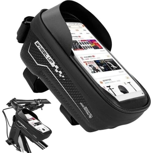 New Waterproof Mountain Bike Touch Screen Bag Bicycle Front Frame Bag Top Tube Bag