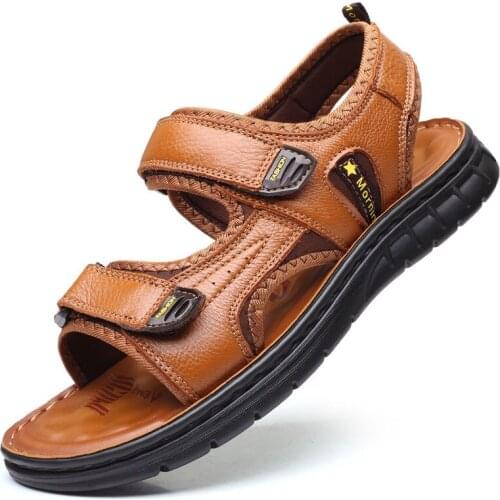 2021 New Outdoor Male Retro Comfortable Casual Sandals Men Sandals Summer Leisure Beach Holiday Sandals Men Shoes