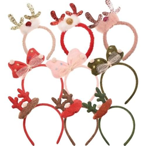 27PCS Christmas Hair band Fashion Hair Accessories for Christmas Hair Bows for Girls Headband Hairbands Cute Headwear