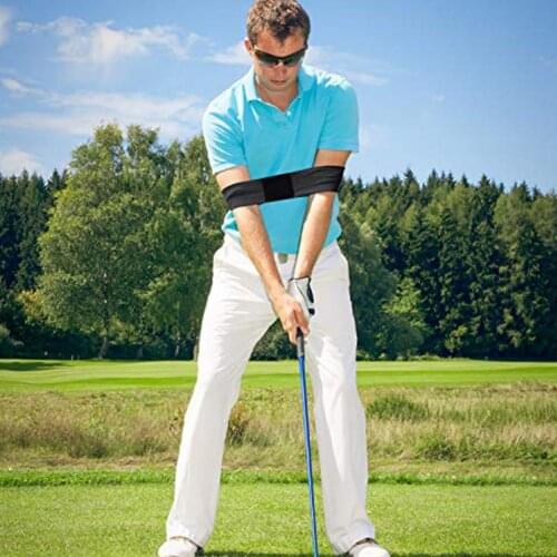 Golf Training Arm Belt Exquisite Folding High Elasticity Golf Swing Arm Band for Golf Practice Training Aids