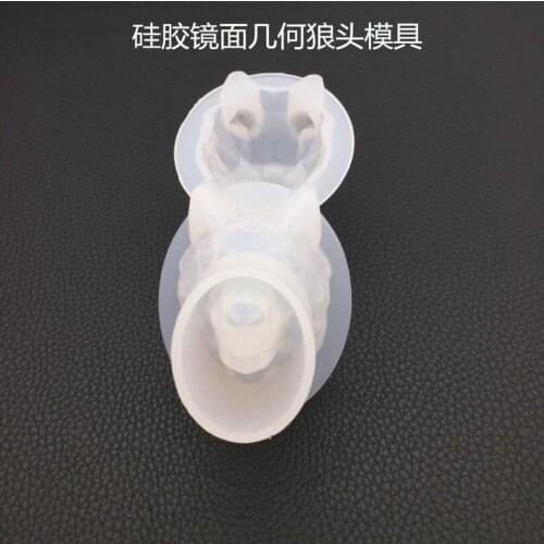 Transparent Silicone Mould Dried Flower Resin Decorative Craft DIY Mold Geometric Wolf head epoxy resin molds for jewelry