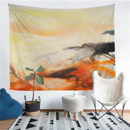 Natural Scenery Printed Living Room Decoration Wall Hanging Tapestry Yoga Mat Rug Home Decor Art