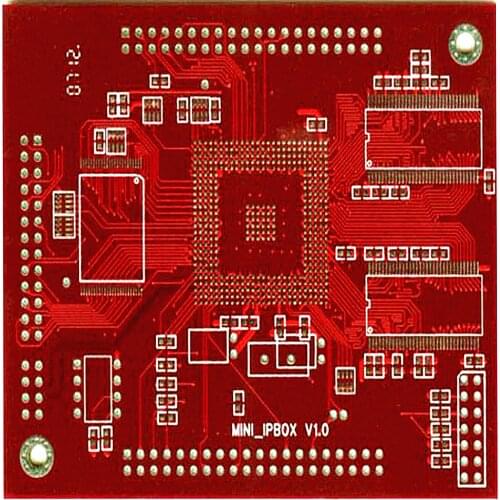 Hobby Sample Manufacturing Circuit Board Red Soldermask Electronico PCB Board