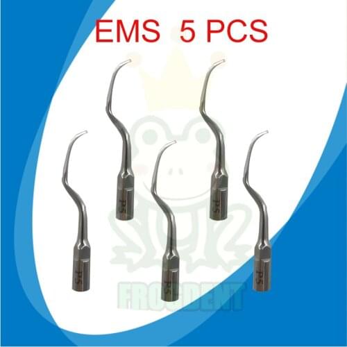 Subgingival Scaling Dental Scaler Tips Woodpecker EMS P5 for Periodontics / Ultrasonic Scaler Tips Insert for Calculus Removal