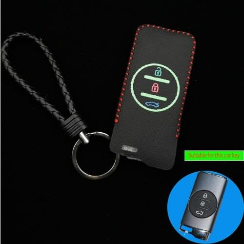 Leather Smart Remote Control Car Key Cover For Chery Tiggo 8 Arrizo 5 Pro Gx 5x Eq7 Chery Tiggo 7Pro 2020 3 Button Accessories