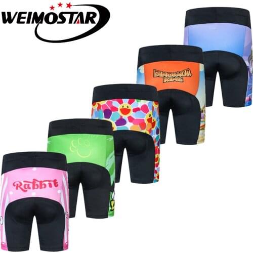2019 Summer Cycling Shorts 3D Coolmax Pad Kids Bermuda Shorts Breathable Sport Boys Girls Children Bicycle Bike Ciclismo Shorts