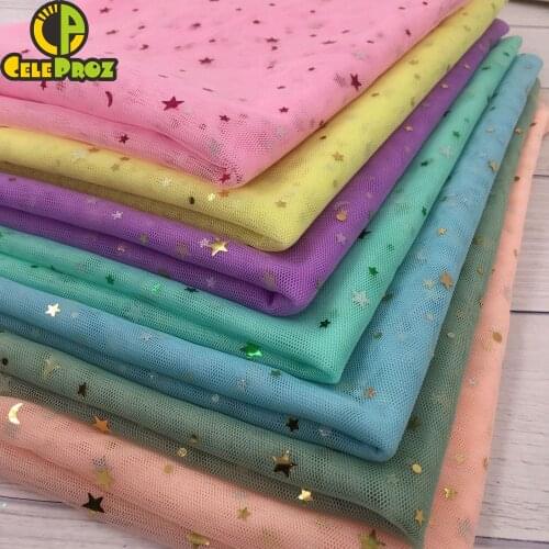 160*100cm Glitter Star Sequin Tulle Fabric Organza Table Cloth Skirt Mesh Wedding Birthday Photograph Backdrop DIY Craft Supply