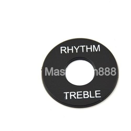 20pcs Black White Pickup Selector Ring Plate LP Electric Guitar RHYTHM TREBLE Toggle Switch Plates Washer Plate