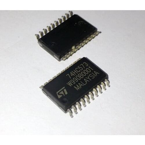 50pcs 74HC573 74HC573D SOP20 wide body 7.2 MM D type locking chip