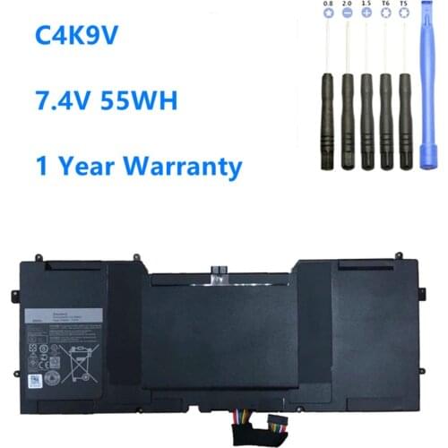 7.4V 55WH C4K9V Laptop Battery for DELL XPS 13 9333 L322X 13-L321X L221x 9Q33 3H76R 0Y9N00 489XN PKH18 0PKH18 Y9N00 7.4V 55WH