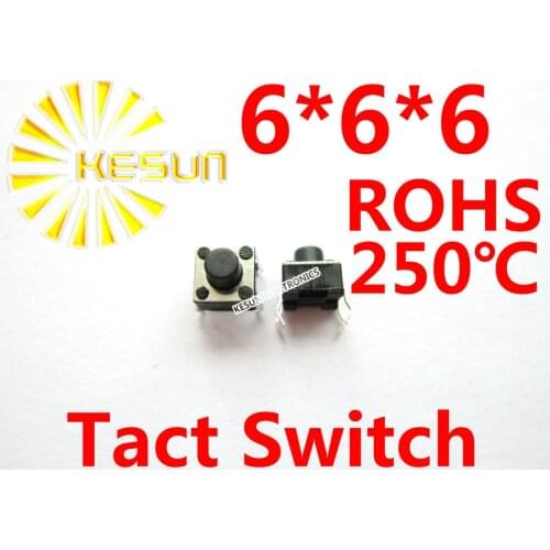 FREE SHIPPING 1000PCS DIP 6X6X6MM Tactile Tact Push Button Micro Switch Momentary ROHS