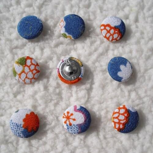 Free shipping fabric cover buttons made by hand diy series cloth covered buttons component with shank 20mm 2cm 50pcs/lot E108