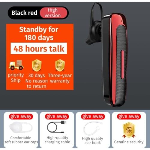 Wireless Earphone Stereo Ear Hook Headset for Driving Waterproof Earphone Handsfree Business Bluetooth-compatitle Headphone