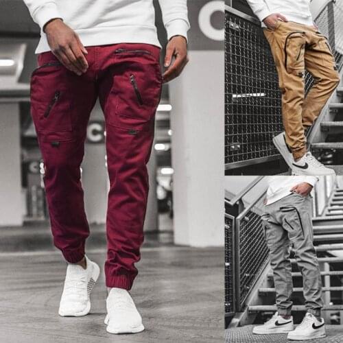 Mens Cargo Pocket Trousers Pants Streetwear Joggers Men Sweatpants Fashion Hip Hop Loose Pant Male Drawstring Harem Pants 3XL