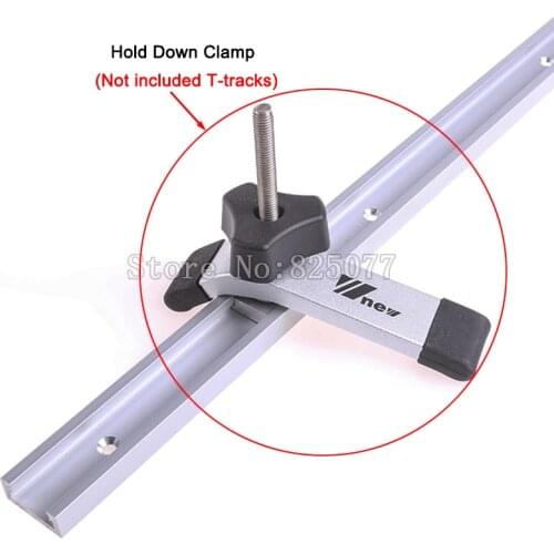 Quick Acting Hold Down Clamps Hold Down Device for T-Slot Clamp T-Tracks Wood working Tools KF1019