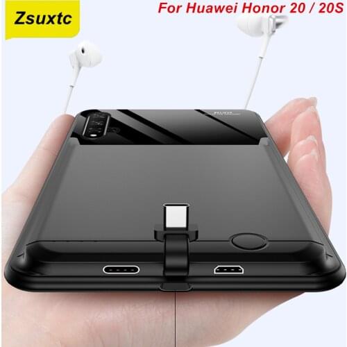 Araceli 10000 Mah For Huawei Honor 20 20S Battery Case Smart Phone Stand Cover Power Bank For Huawei Honor 20 Charger Case