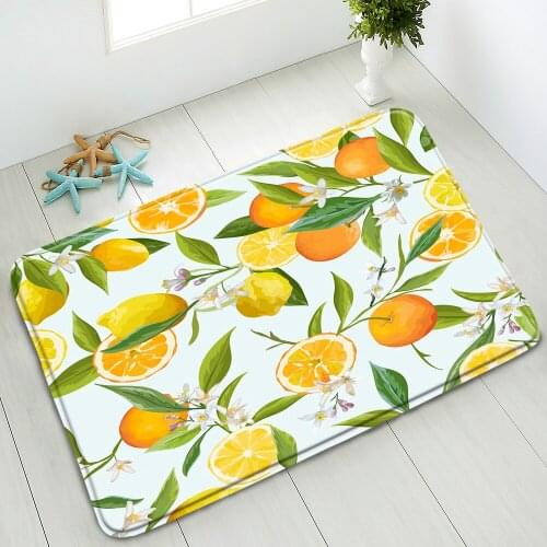 Color Fruit Candy Bath Mat Bathroom Non-Slip Mats Living Room Bedroom Kitchen Doormat Washable Floor Pads Carpets Home Decor
