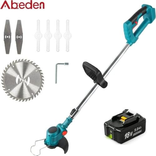 Electric Grass Trimmer for Makita 18V Lawn Mower Cordless Brush Li-Ion Auto Release String Cutter Power Household Garden Tools