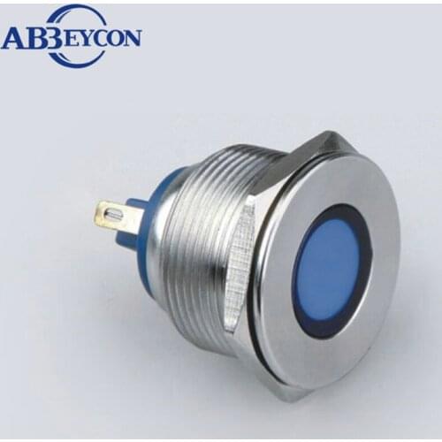 IN50 25mm led signal lamp,metal anti-vandal stainless steel waterproof indicator& pilot light