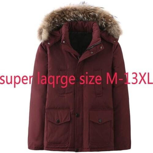 New Arrival High Quality Hooded Extra Large Thicker Warmer Down Jacket Men Short Winter Coat Casual Plus Size M-10XL11XL12XL13XL