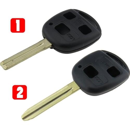 New 2 Buttons Remote Key Fob Case for TOYOTA CAMRY RAV4 Corolla PRADO YARIS Dropship Car Key Shell