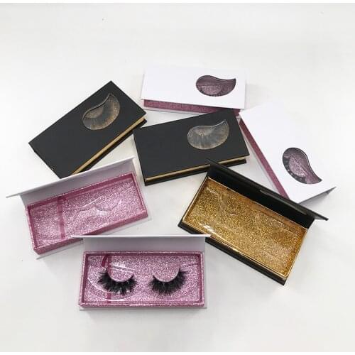 NEW Design 10/30/50/100/pack Wholesale Lash Boxes Packaging Eyelash Box Package Custom Magnetic Black Makeup Lashes Case Vendors