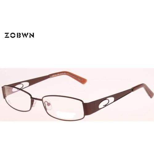 Mix wholesale New Fashion glasses lady classic metal Spectacles Optical for reading frames women myopia red brown full rim gafas