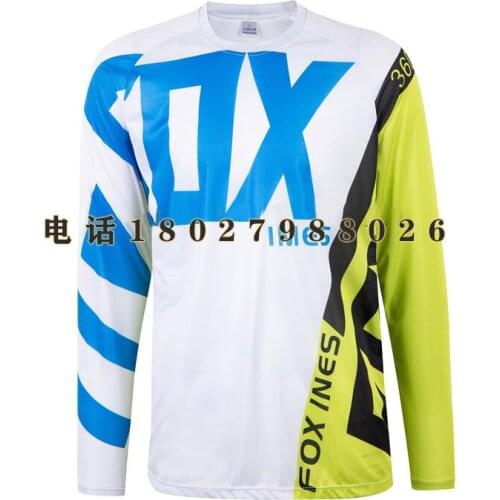 Outdoor cycling jersey motocross racing T-shirt downhill FOXINES short-sleeved cycling jersey Summer MTB jersey for men