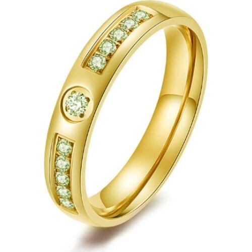 Popular Round Crystal Womens Ring Simple Wedding Engagement Party Famale Rings Jewelry Hand Accessories Size 6-10 Whole Sale