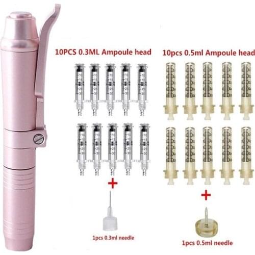 0.3ML High Pressure Hyaluronic Acid Pen High density metal For Anti Wrinkle Lifting Lip hyaluron gun atomizer Lip injection pen