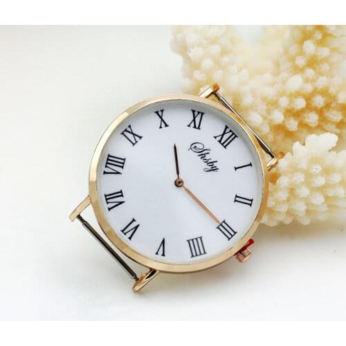 • Shsby Diy personality Watch header new style Thin large head With cloth strap Watch accessories