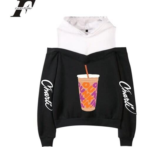 Charli Damelio Merch Hoodie Sweatshirt Off-Shoulder Women Teens Girls Juice Print Streetwear Fashion Pullovers kpop 2020