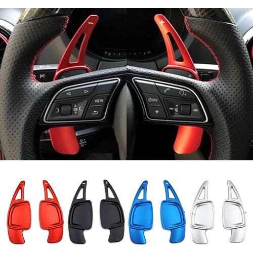 Car Steering Wheel Shift Paddle Aluminum Shifter Extension For 2020 Audi A6 C8 A7 4KA A8 S4 S5