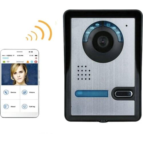 MOUNTAINONE Wireless WIFI Video Door Phone Doorbel Intercom System Night Vision Waterproof Camera with Rain Cover HD 720P