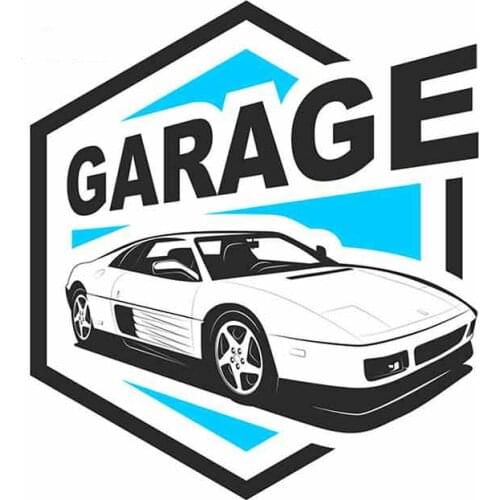 13cm x 11.7cm for Supercar Logo Sport Car Label Auto Garage Symbol Fine Decal Vinyl Car Sticker Car Accessories