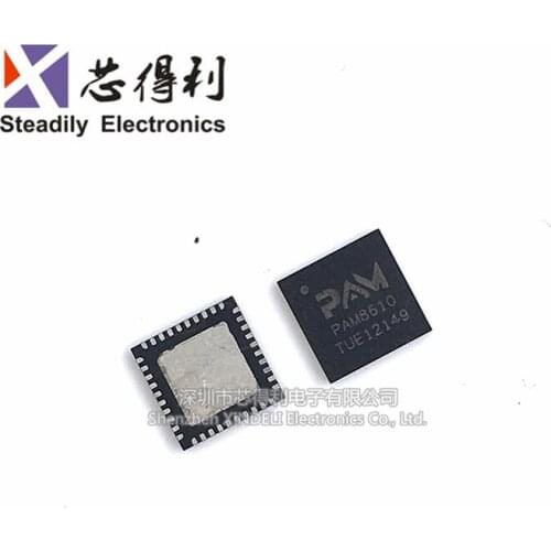 10pcs/lot PAM8610 Brand New & Original PAM8610TR Audio Amplifier QFN40 a qi shou
