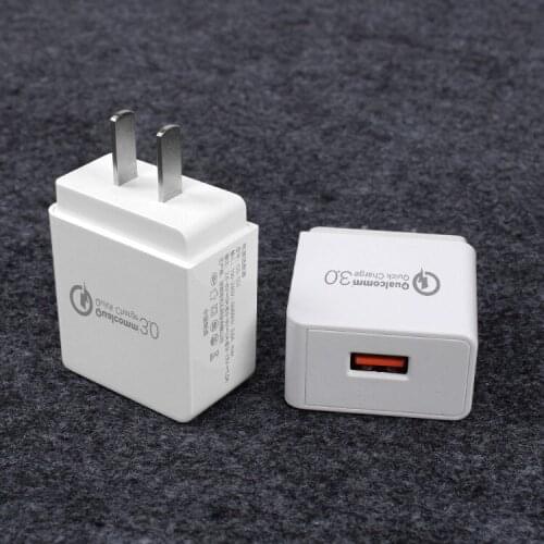 100pcs 18W 5V9V12V 1.5A USB Quick Charger QC3.0 Wall Travel Adapter Charger For IPhone 5 6 6S 7 Plus IPad For Samsung S6 Note 4