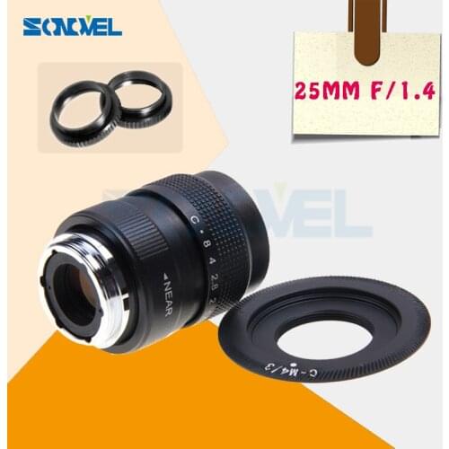 25mm F1.4 CCTV TV Movie lens+C Mount for Panasonic Micro 4/3 m4/3 GF1 GF2 GF3 GF5 GF6 GX1 GX7 GX8 G85 GH5 GH1 GH2 GH3 C-M4/3