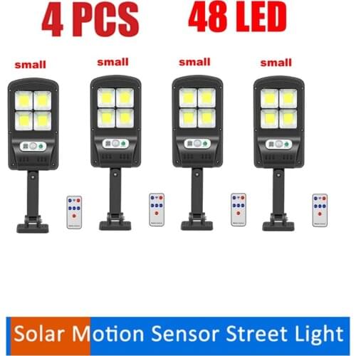 4pcs tabular oblong Solar Light Separable PIR Motion Sensor solar Wall Lamp for Outdoor Garden Path Street Decor Emergency Light